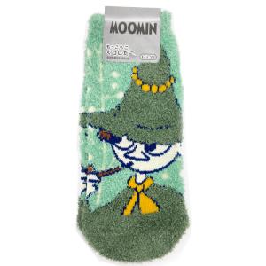 ムーミン もっこもこ靴下 レディース スナフキン 枝葉 009412 ウインターアイテム MOOMIN｜cast-shop