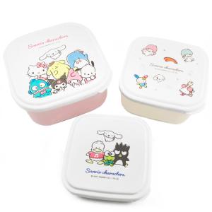 サンリオキャラクターズ 入れ子ランチボックス 3個入り CUTE MODEL サンリオ 弁当箱 ランチ 抗菌加工 日本製 035668｜cast-shop