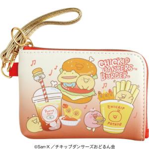 チキップダンサーズ コインケース付パスケース チキップうまうまバーガー 定期入れ ミニポーチ 小銭入れ｜cast-shop