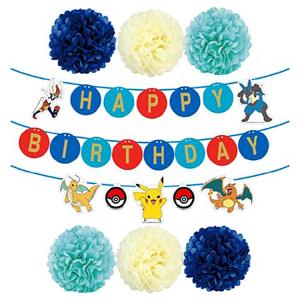 ポケットモンスター バースデーデコレーションセット フラワーポム クール 141640 pokemon ポケモン 誕生日 お祝い ガーランド｜cast-shop