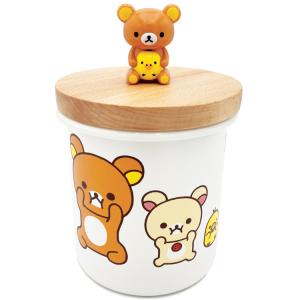 リラックマ ENC8D マスコット付木蓋ホーロー...の商品画像
