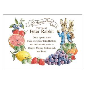 ピーターラビット ポストカード フルーツ&ベジ2 607516 PETER RABBIT 絵本 果物 野菜｜cast-shop