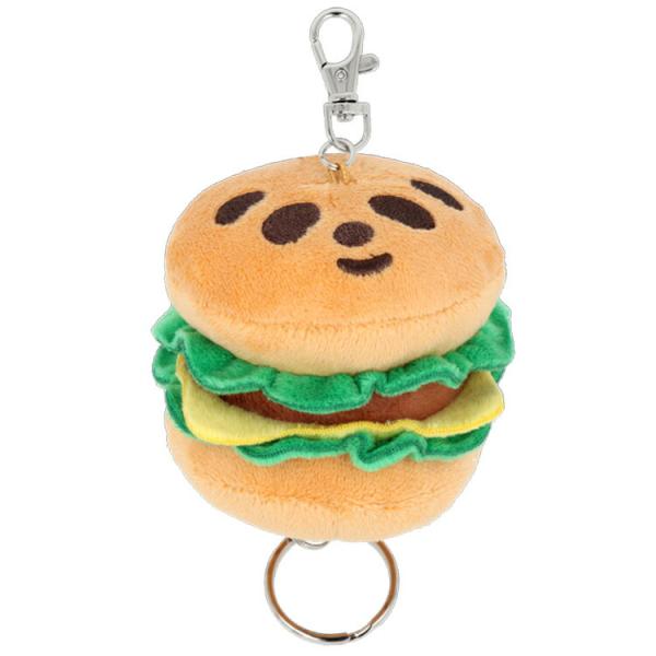 パンダのおさじとフライパンダ リール付ぬいぐるみキーホルダー B 763880 絵本 柴田ケイコ