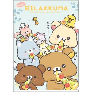 リラックマ A4クリアホルダー6+1 FA09602 ねこねこの湯 銭湯