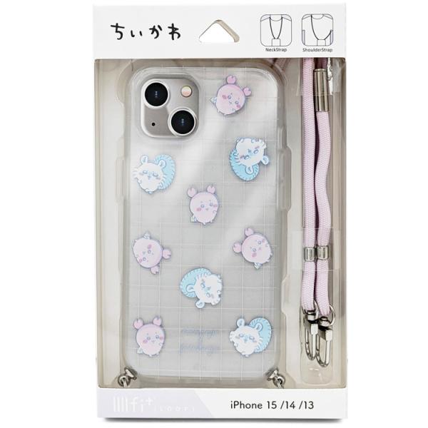 ちいかわ IIIIfit Loop iPhone15/14/13対応ケース 総柄 558264 カニ...