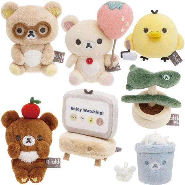 【7種セット】リラックマ てのりぬいぐるみ BASIC RILAKKUMA Favorite Thi...