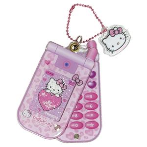 ハローキティ スライドガラケーキーホルダー ヒョウ 985378 GOGOギャル