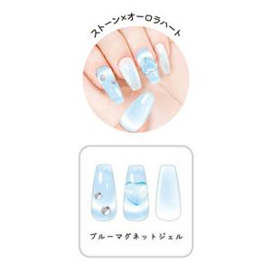 ベイビーブルー マグネットネイルチップ バレリ...の詳細画像1