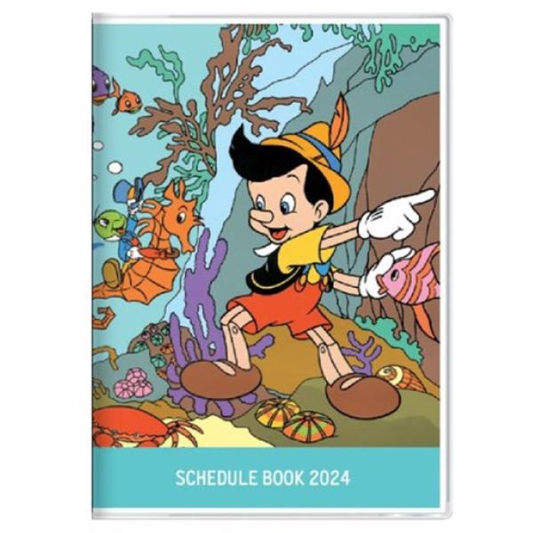 ピノキオ[2024年スケジュール帳]月間Ａ6 ディズニー マンスリー 715490 セール・ラッピン...