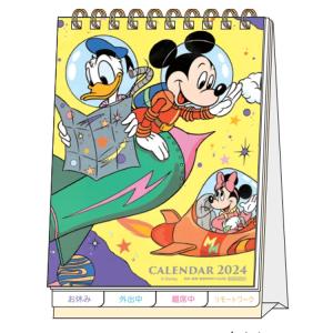 ディズニー [2024年カレンダー]デスクカレンダー 卓上 メッセージ付 集合 714387 セール・ラッピング不可