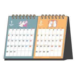 ムーミン [2024年カレンダー]デスクカレンダー 卓上 2ヶ月 714486 セール・ラッピング不可｜cast-shop