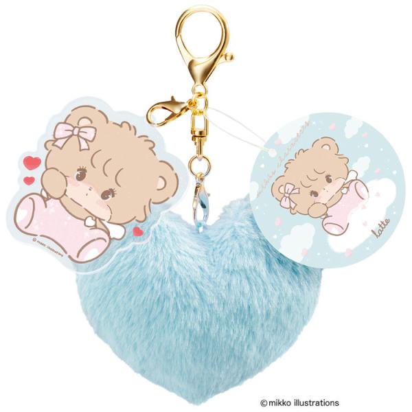 mikko illustrations ふわふわキーホルダー ラテ 158409 推し活グッズ ミッ...