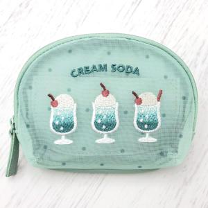 クリームソーダ ティッシュポーチ ドット クーリア 090013の商品画像