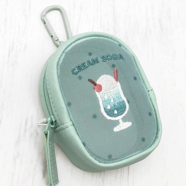 クリームソーダ ミニポーチ ドット クーリア 090105
