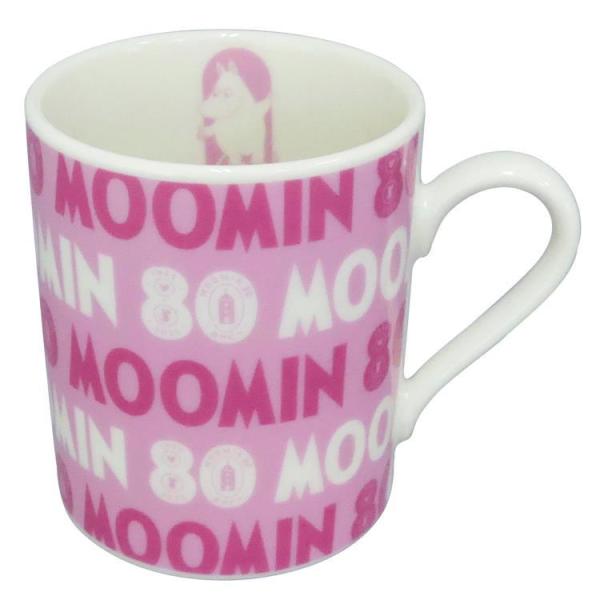 ムーミン マグ320ml ロゴピンク 128787 80th MOOMIN 80周年
