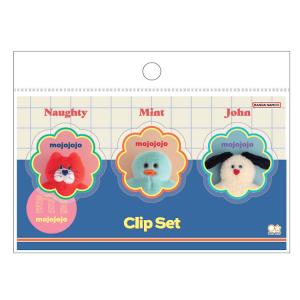 mojojojo アクリルクリップセット オレンジ 3個入り ダイカット