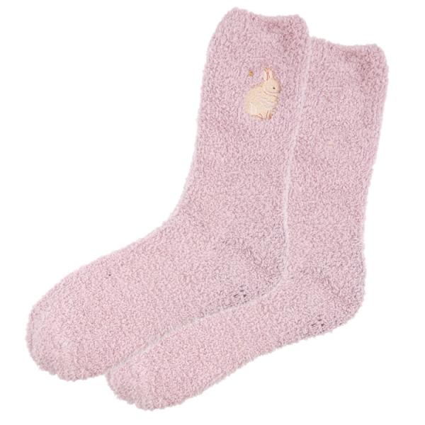 スヤスー かかと保湿ぽかぽか靴下 ウサギ 992218