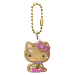 ハローキティ ぷっくりったいプチボールチェーン ブルー キーホルダー