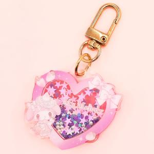 マイメロディ ホロキラキーホルダー フェイス 311868 白いちご SANRIO