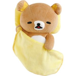 リラックマ おやすみなさいぬいぐるみ リラックス いっしょにすやすやシリーズ ねぐせ 黄色いクッション 毛布