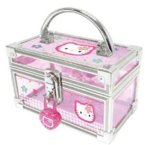 ハローキティ 鍵付きミニバニティケース カオハナ カギ付き コスメ