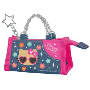 ハローキティ デニムポーチキーホルダー 074902 Hello Kitty サンリオ