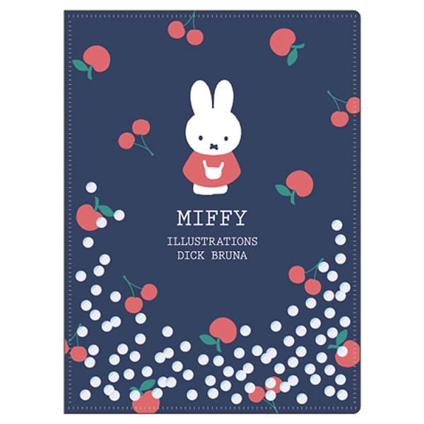 ミッフィー スパンコール入り クリアファイルA5 紺 054375 miffy ディックブルーナ