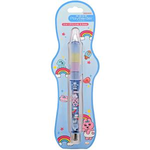モノトーンパンダ マスコット付きえんぴつ型シャープ シャーペン ペン
