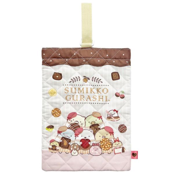 すみっコぐらし キルトシューズバッグ アイボリー 203424 入園入学 San-X サンエックス