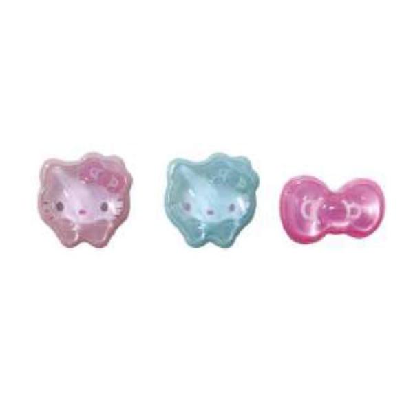 ハローキティ マルチデコパーツ 3P パステル ぷっくりパーツ デコ デコレーション ネイルアイテム...