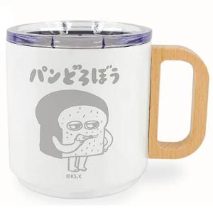 パンどろぼう 木製取っ手付きステンレスマグ 32...の商品画像