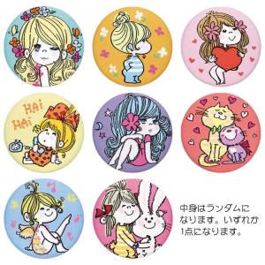 【中身はランダム】 水森亜土 トレーディング織刺繍缶バッジ パステル 278268 第2弾