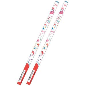 2本セット ハローキティ ドロップチャームえんぴつ2B 日焼けデザイン 