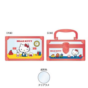 ハローキティ バニティケース レッド 小物入れ...の詳細画像1