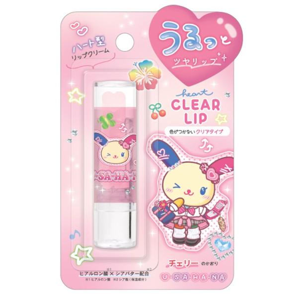 ウサハナ ハートクリアリップ コギャル チェリーの香り 376415 usahana サンリオ