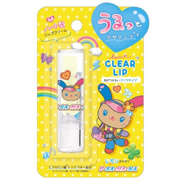 ウサハナ ハートクリアリップ ポップギャル レモンの香り 376422 usahana サンリオ