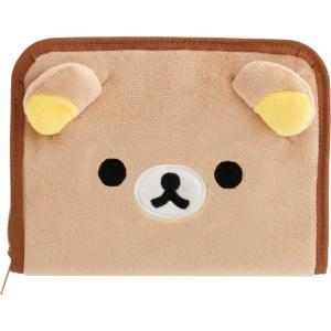【3月中旬以降〜出荷】 リラックマ ぬいぐるみマルチ貴重品ケース リラックマ チャイロイコグマのくまきゅんDays ブラウン
