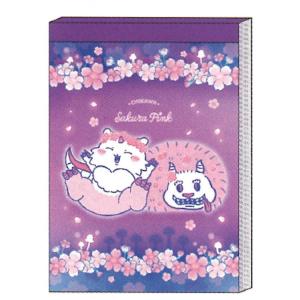 ちいかわ メモミニ ヨザクラ あのこ&でかつよ めも メモ帳 メモ紙 メッセージ 伝言 Sakura Pink 050126