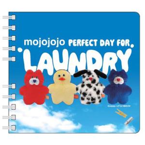 mojojojo IP906248 スクエアリングノート LAUNDRY 第2弾 PERFECT DAY FOR LAUNDRY モジョジョジョ 尾崎歩美 ぬいぐるみ作家