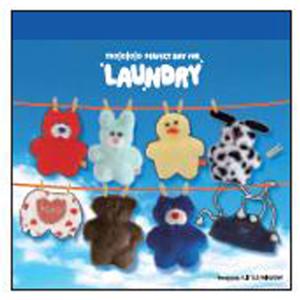 mojojojo IP906262 スクエアメモ LAUNDRY 第2弾 PERFECT DAY FOR LAUNDRY モジョジョジョ 尾崎歩美 ぬいぐるみ作家