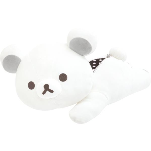 リラックマ もーちもちうつぶせぬいぐるみ BASIC RILAKKUMA MONOCHROME ベー...