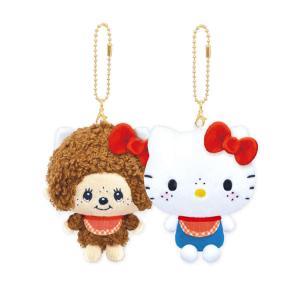 モンチッチ×ハローキティ ニコぬいキーホルダー 磁石でつながる 分け