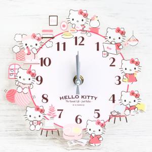 ハローキティ アクリル壁掛け時計 401163 かわいいくらし SANRIO