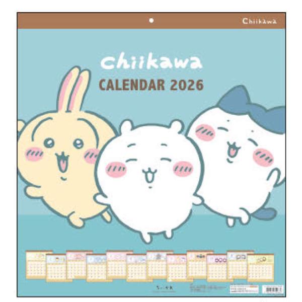 ちいかわ 2026年カレンダー ウォールカレンダースクエア 壁掛け 799636