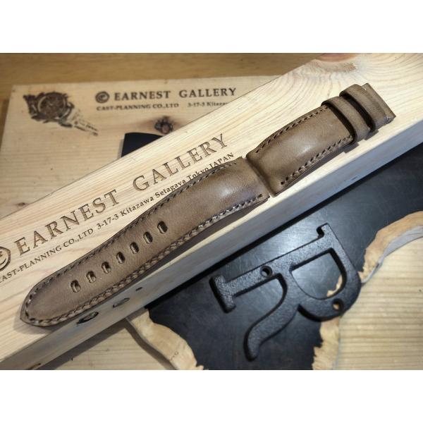 EARNEST：オーダーメイド/パネライ純正バックル用/シルクヌバック/20,22,24,26mm