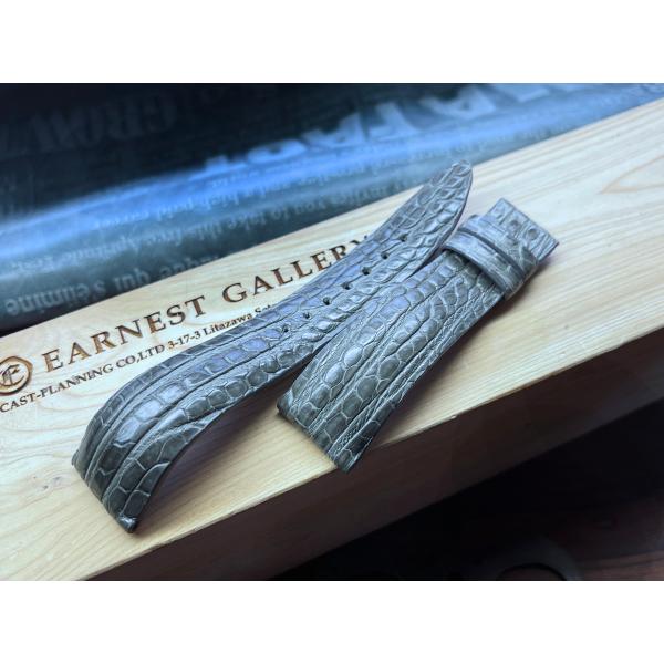 20（19）ｍｍ、チャコールグレークロコ、顎下部位ステッチレス仕様！