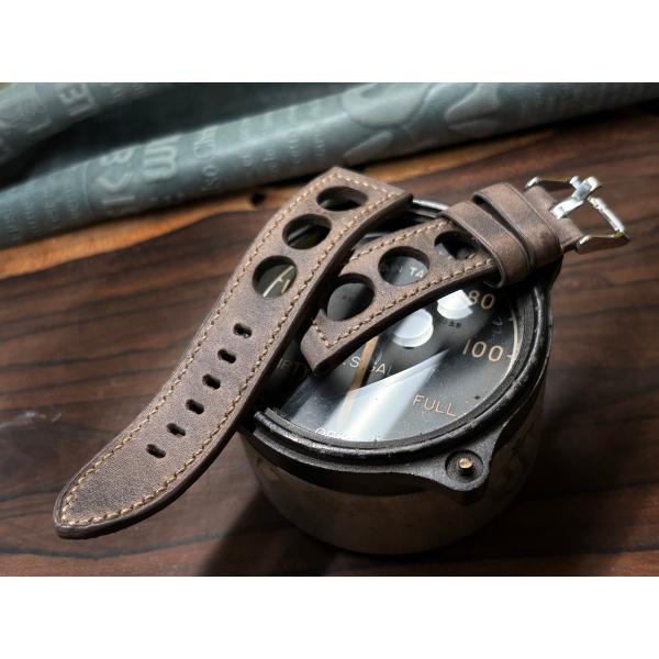 24ｍｍ、サンプル特価！イタリアマットカーフ、ラリーストラップ！