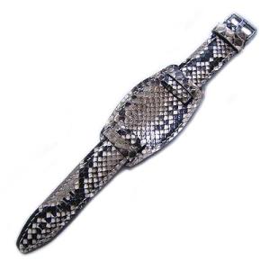 EARNEST　ハンドメイド/ショートベース・パイソン1/尾錠付き/18mm,20mm,22mm,2...