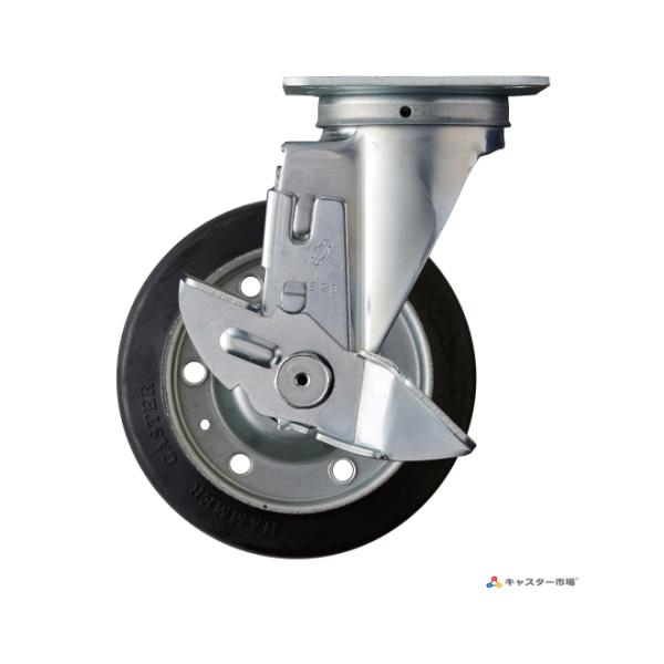 413S-RB150 ハンマーキャスター 自在ストッパー付