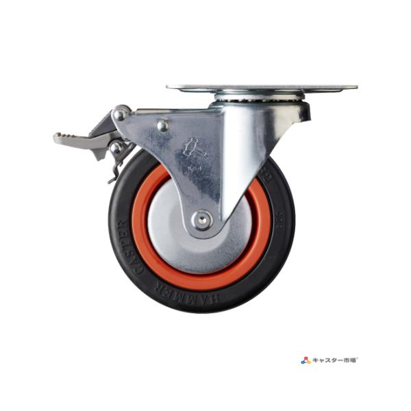 415M-RB100 ハンマーキャスター 自在ストッパー付